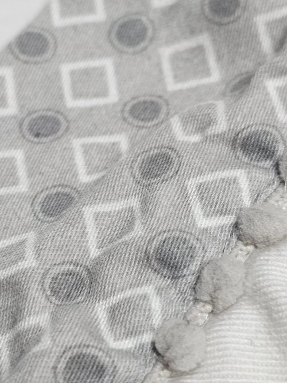 Baby Blanket Lolli Living Naturi Gray White Elephant Applique Cotton 2016